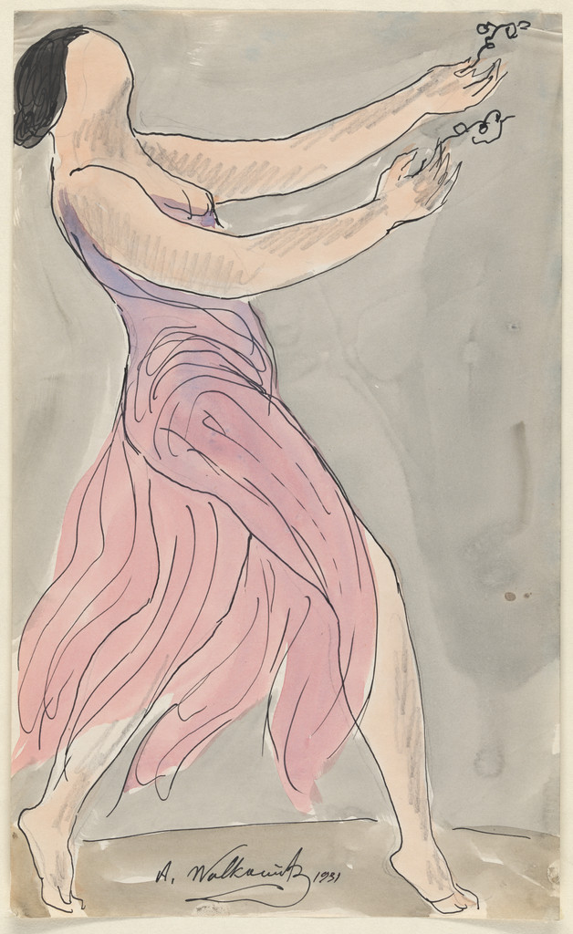 Isadora Duncan, Abraham Walkowitz, (1931–33), Watercolor on paper