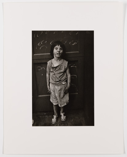 Diane Arbus. Child at night, scribbled wall, Greenwich St., N.Y.C.