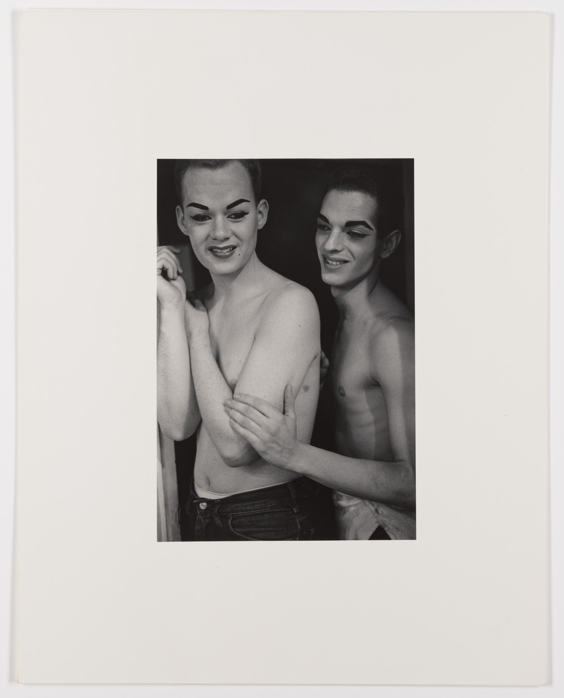 Diane Arbus. Two female impersonators backstage, N.Y.C.. 1960