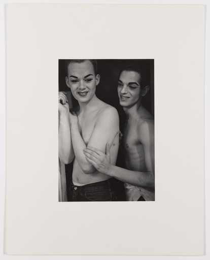 Two female impersonators backstage, N.Y.C.