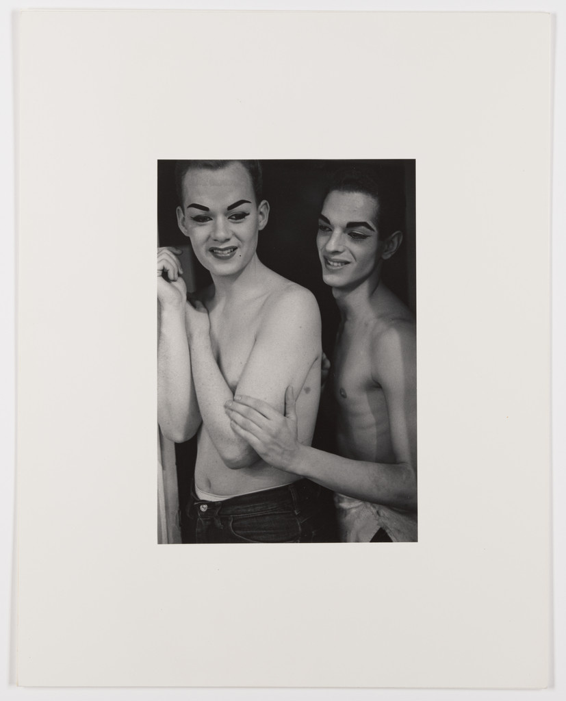 Two female impersonators backstage, N.Y.C.