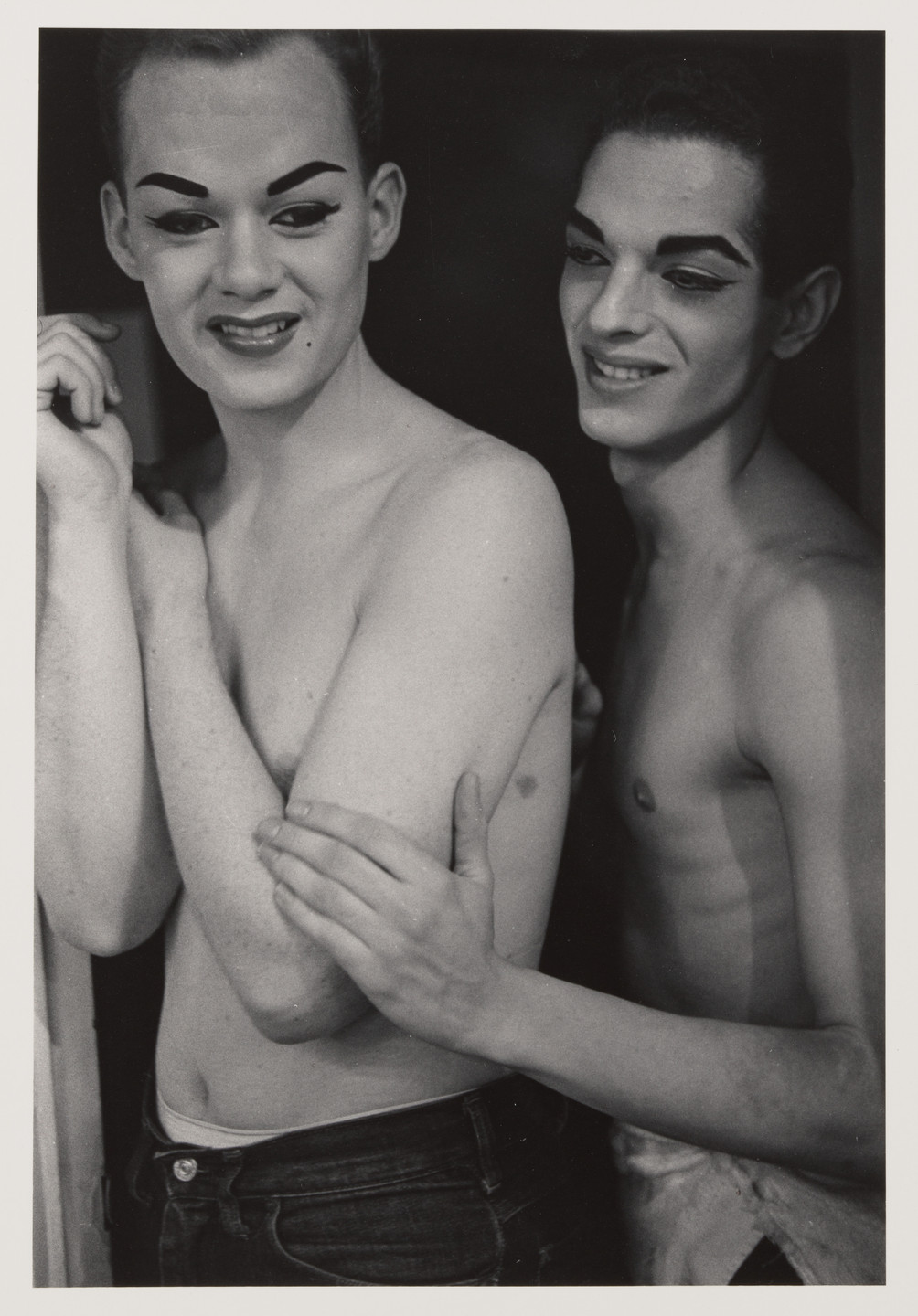 Diane Arbus. Two female impersonators backstage, N.Y.C.. 1960