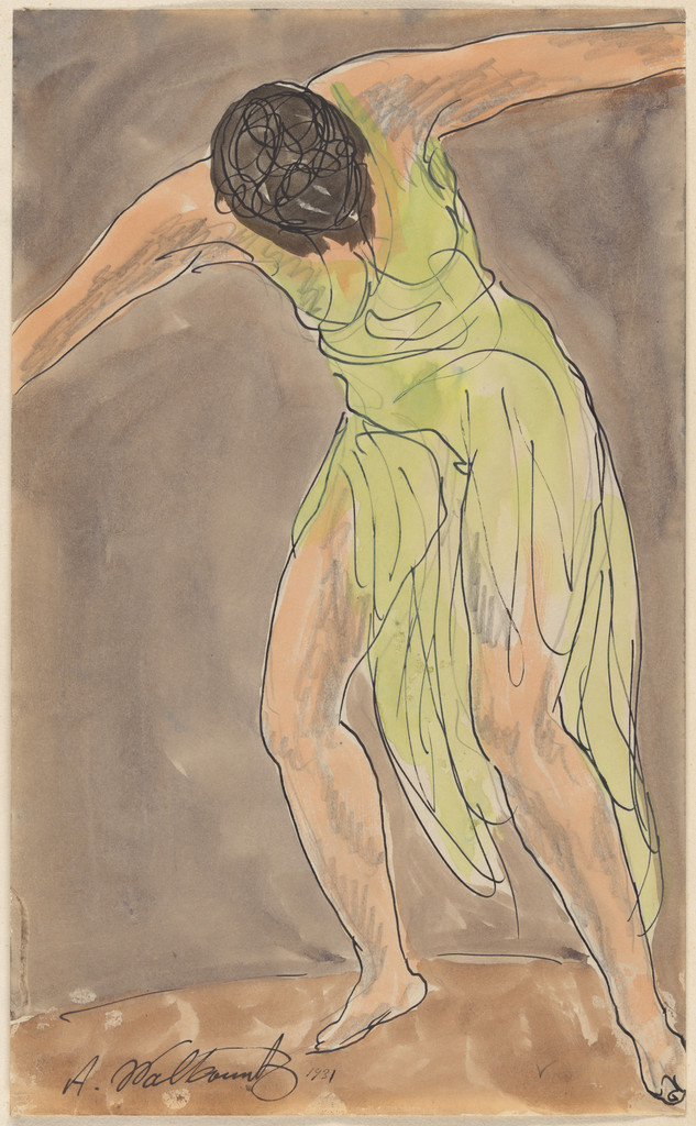 Isadora Duncan, Abraham Walkowitz, 1931, Watercolor on paper