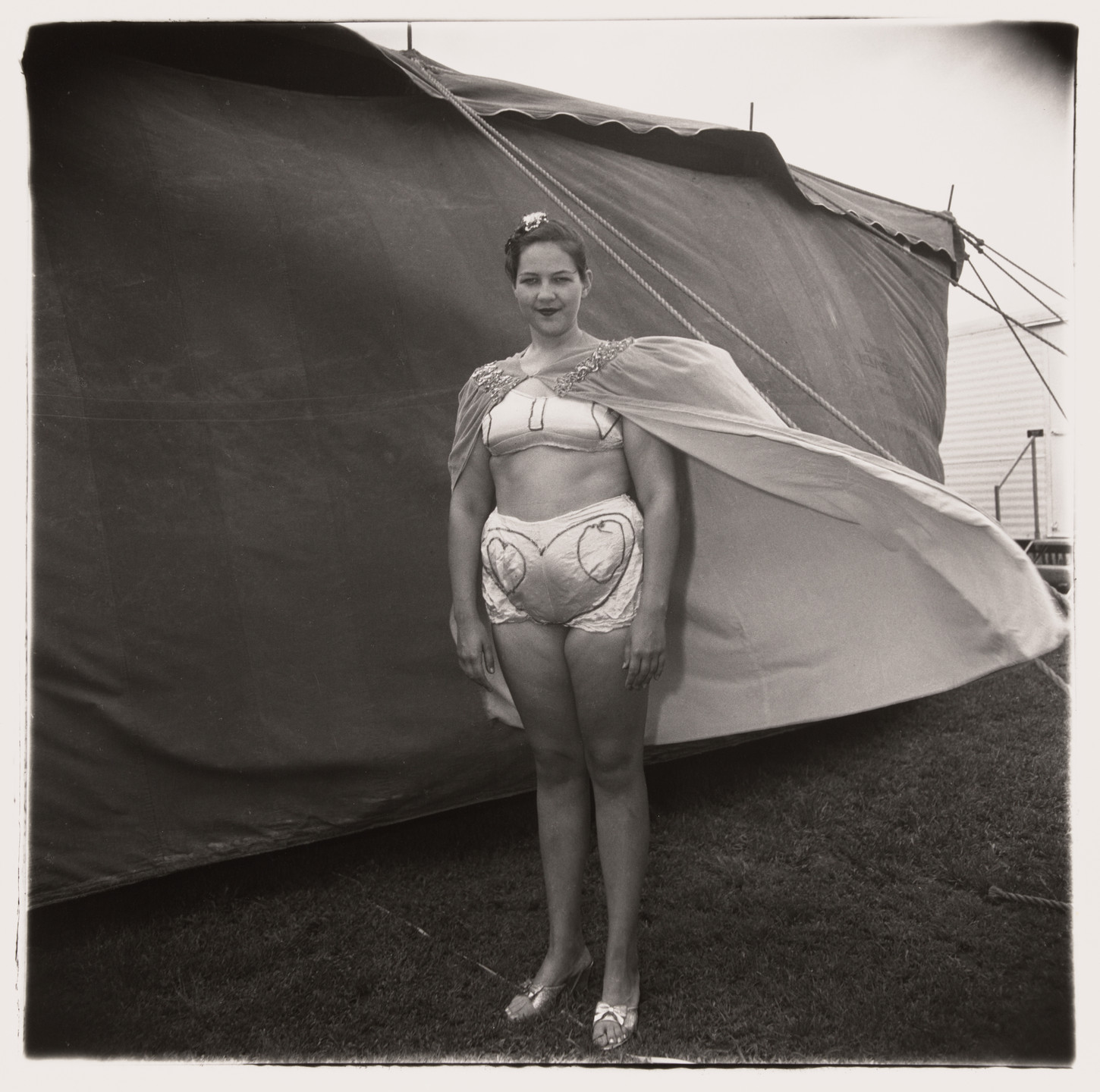 Diane Arbus. Girl in her circus costume, Maryland, 1970. 1970