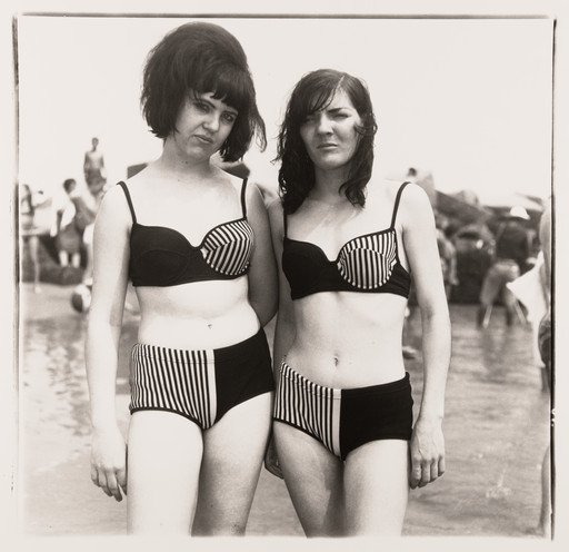 Diane Arbus. Two girls in matching suits, Coney Island, N.Y., 1967
