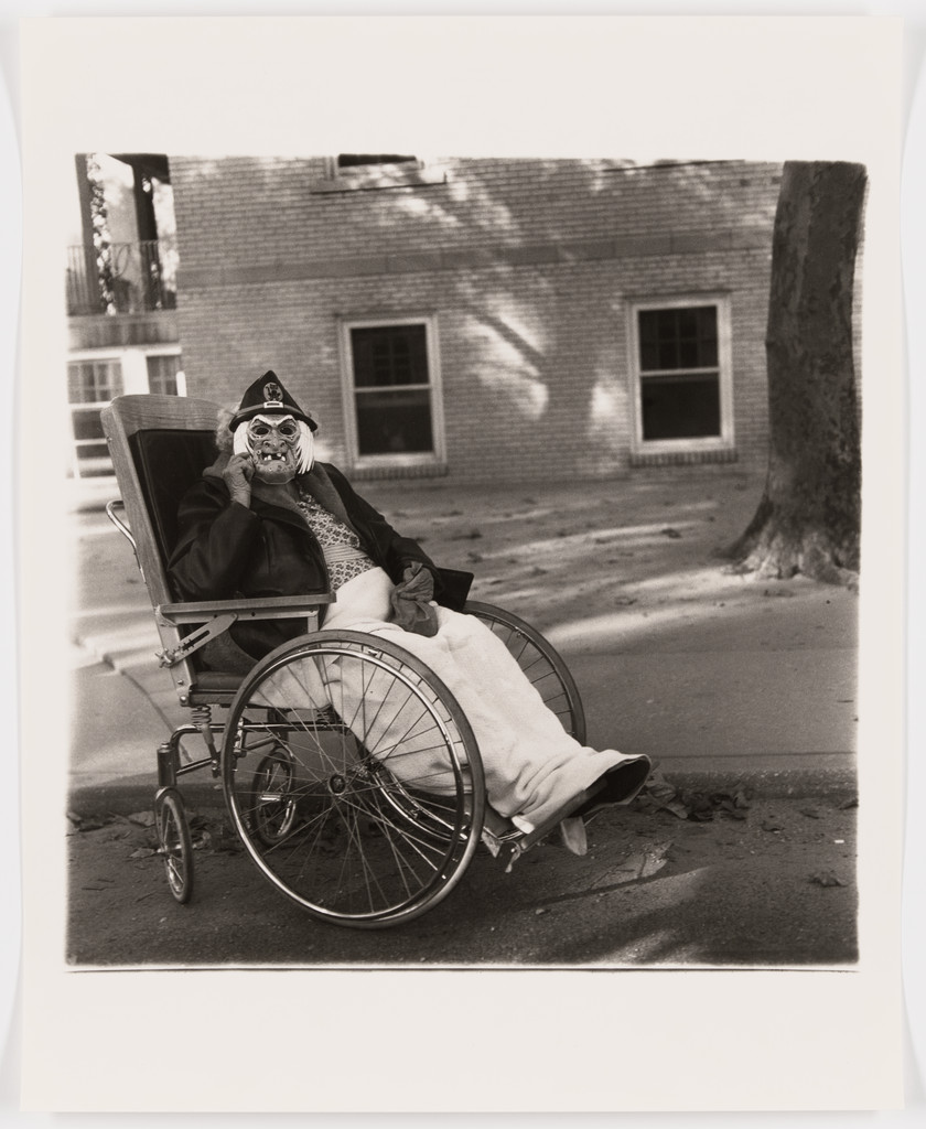 Masked Woman in a wheelchair, P.A., 1970