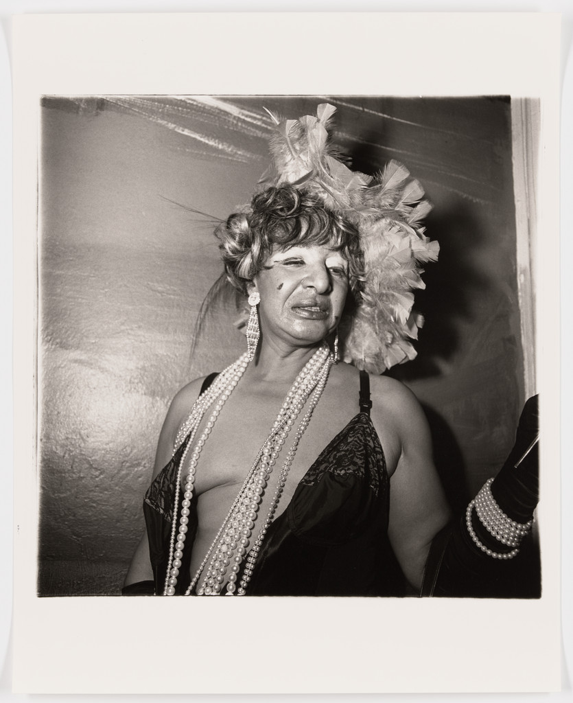 Transvestite at a drag ball, N.Y.C., 1970