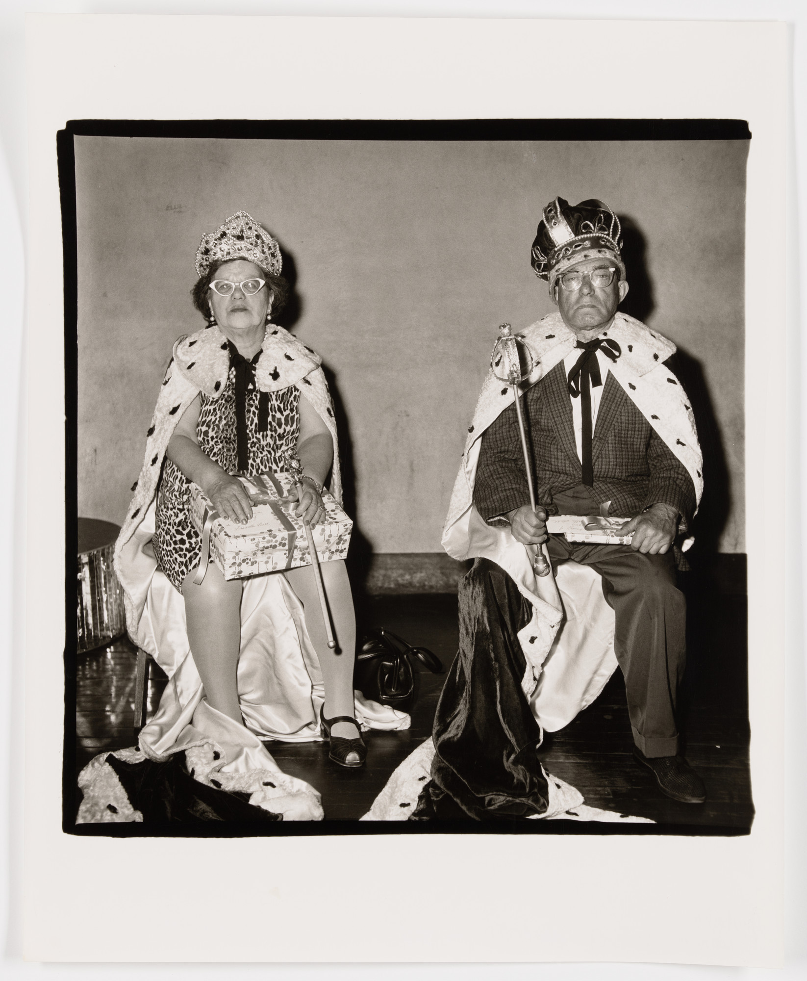 Diane Arbus. Just chosen king and queen of senior citizens party