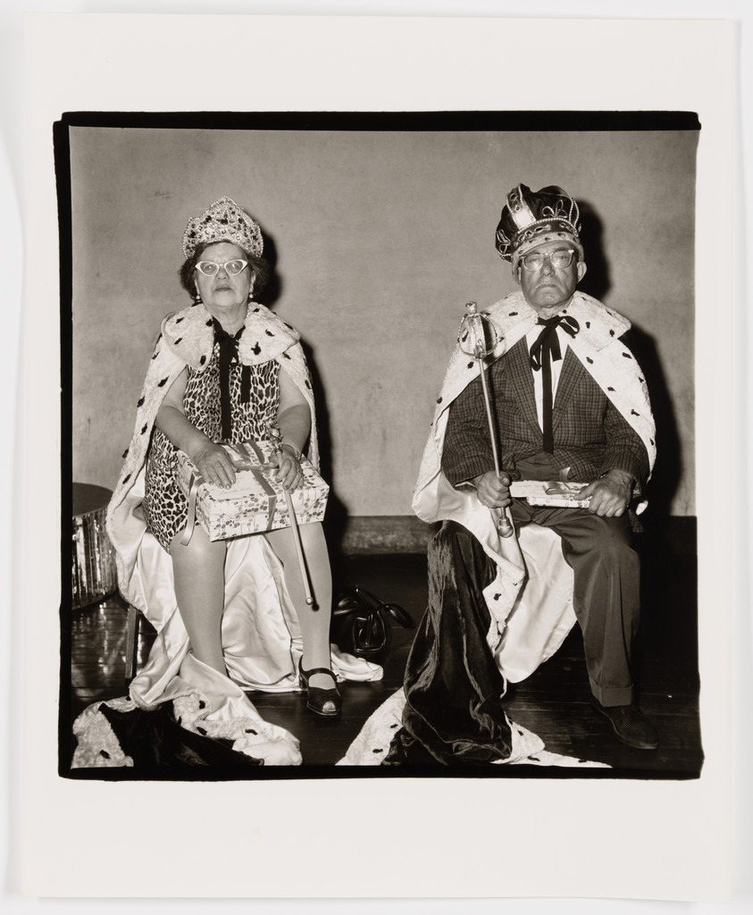 Just chosen king and queen of senior citizens party, N.Y. 1970, Diane Arbus, 1970