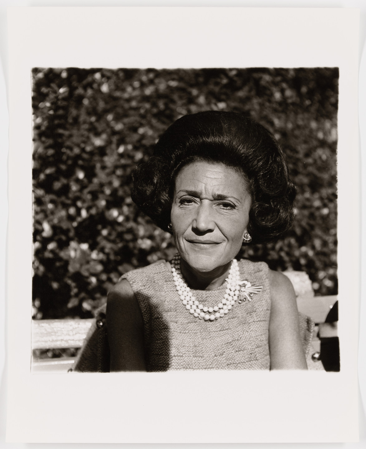 Diane Arbus. Woman on a park bench on a sunny day, N.Y.C., 1969. 1969