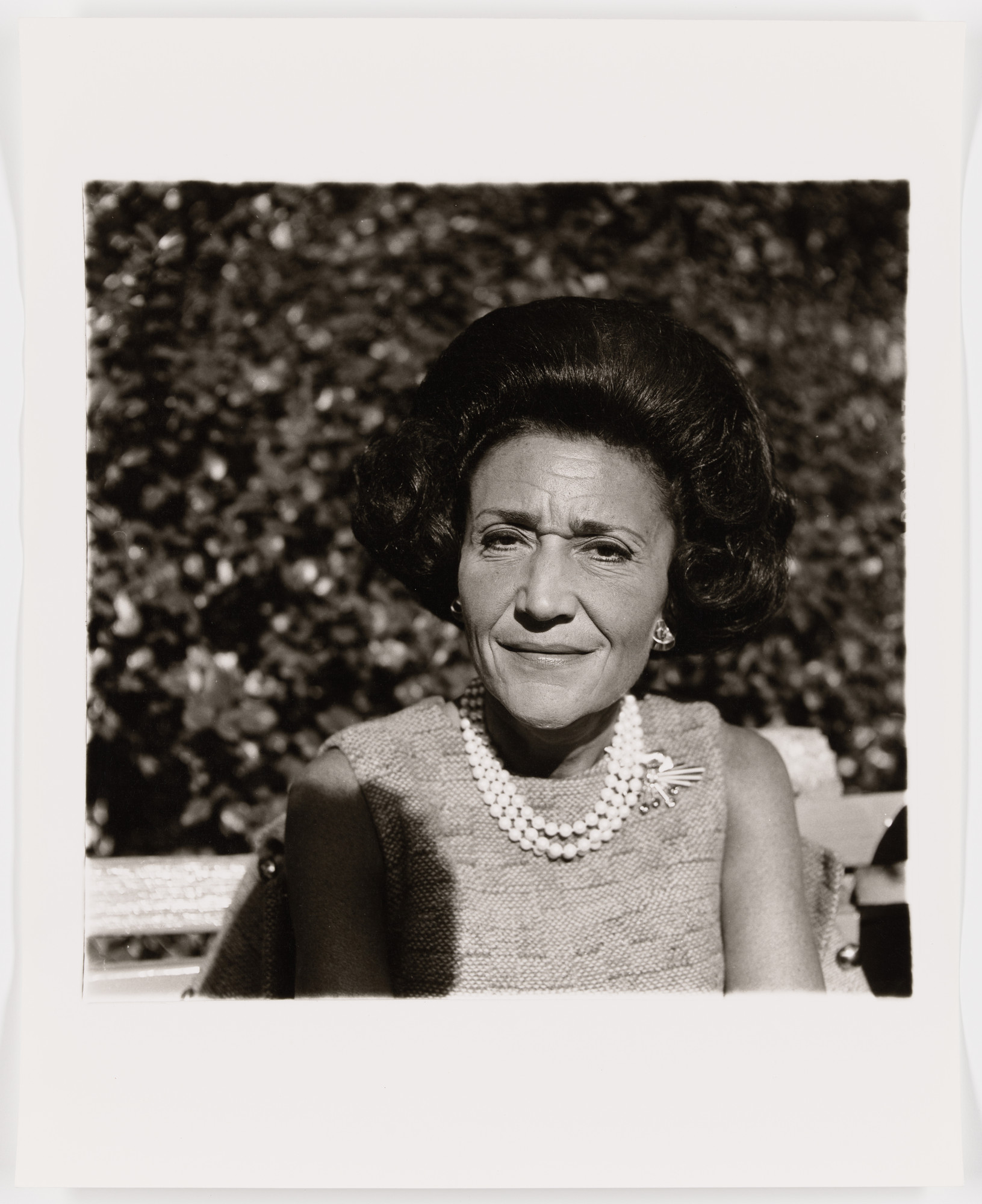 Diane Arbus. Woman on a park bench on a sunny day, N.Y.C., 1969
