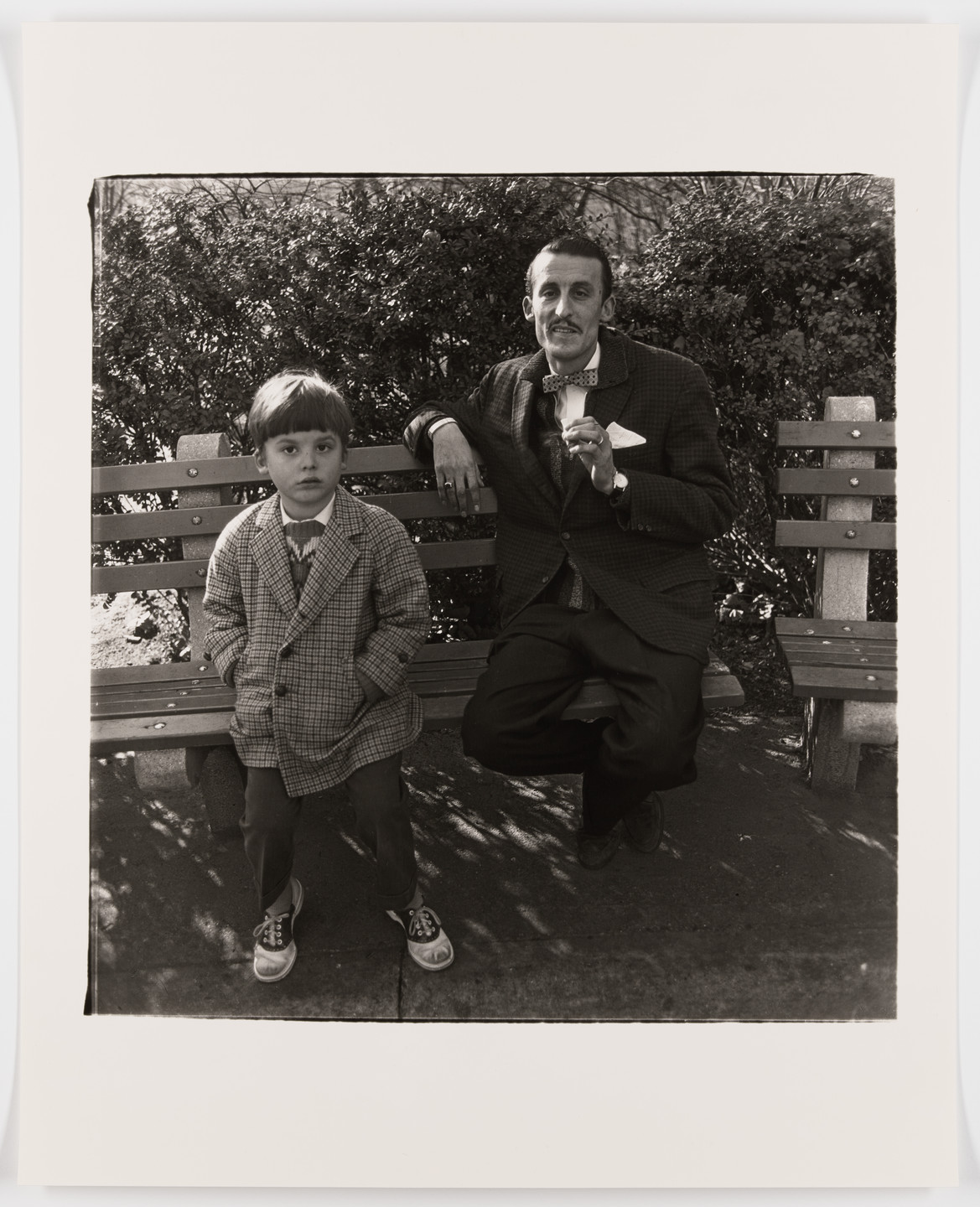 Diane Arbus. Man and a boy on a bench in Central Park, N.Y.C., 1962. 1962