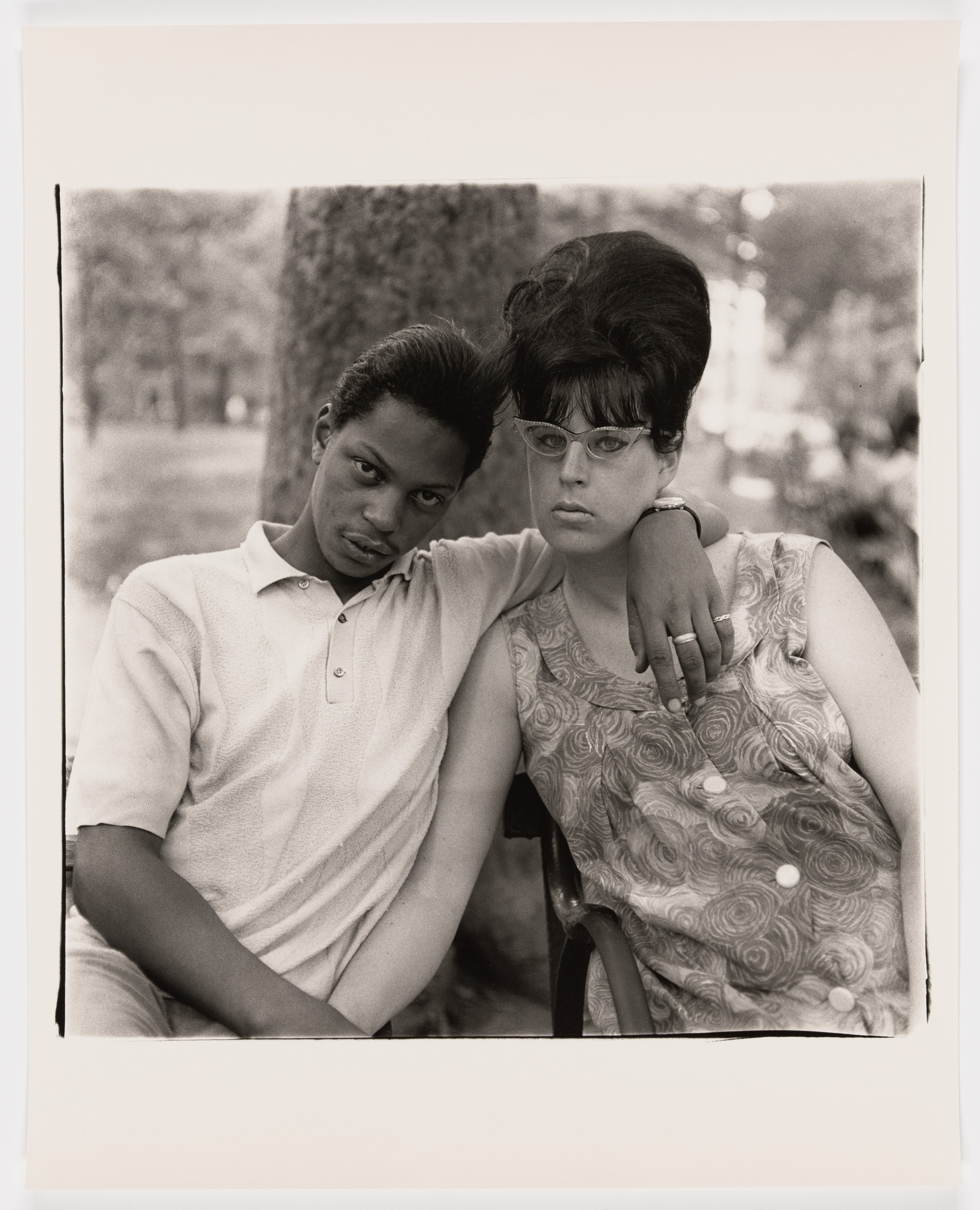 Diane Arbus. A young man and his pregnant wife in Washington Square Park, N.Y.C., 1965