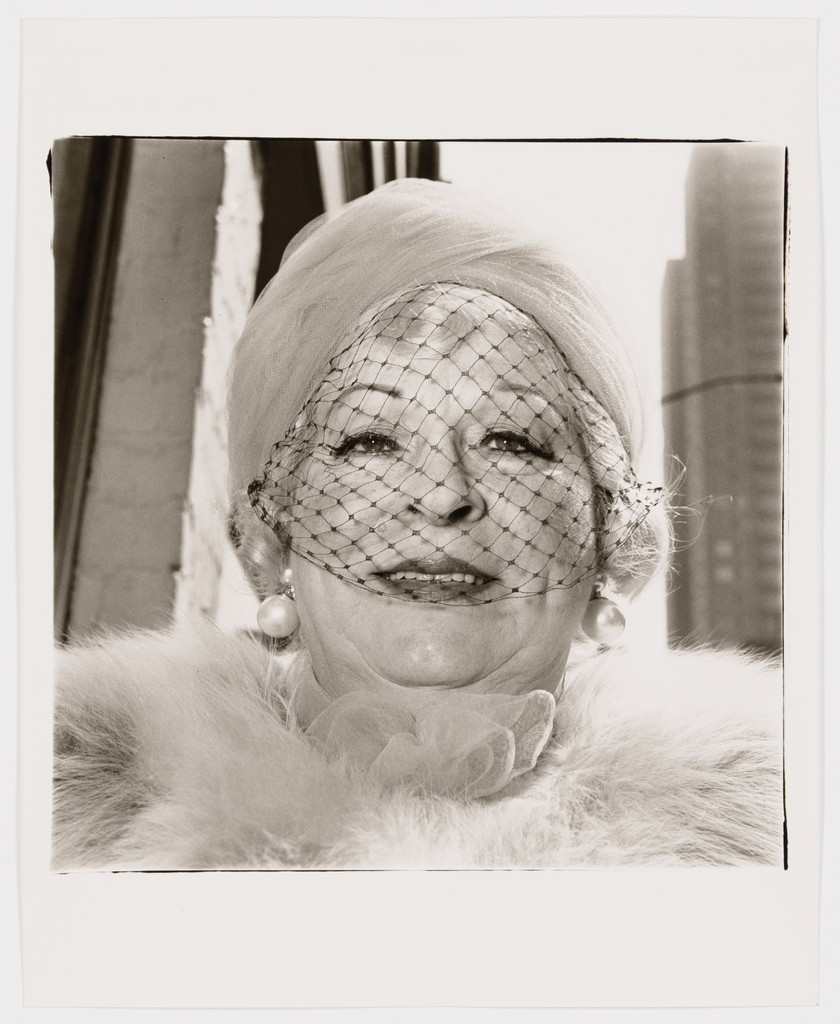 Woman with a veil on Fifth Avenue, N.Y.C., 1968