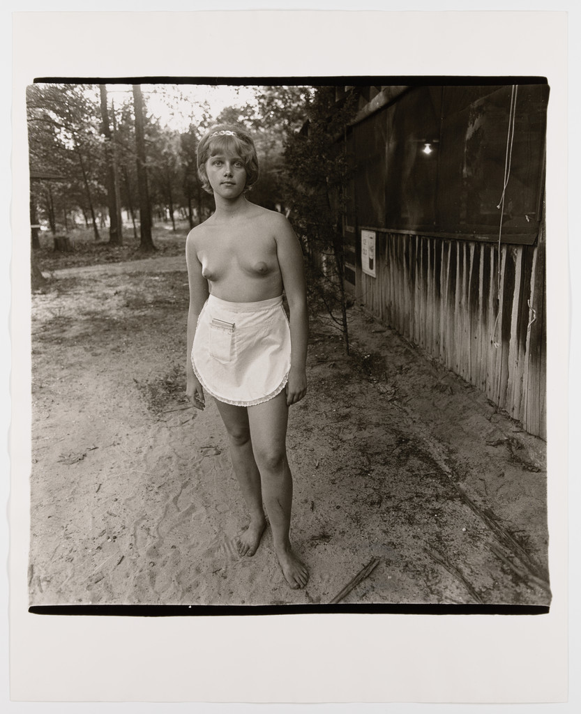 A waitress in a nudist camp in N.J., 1963