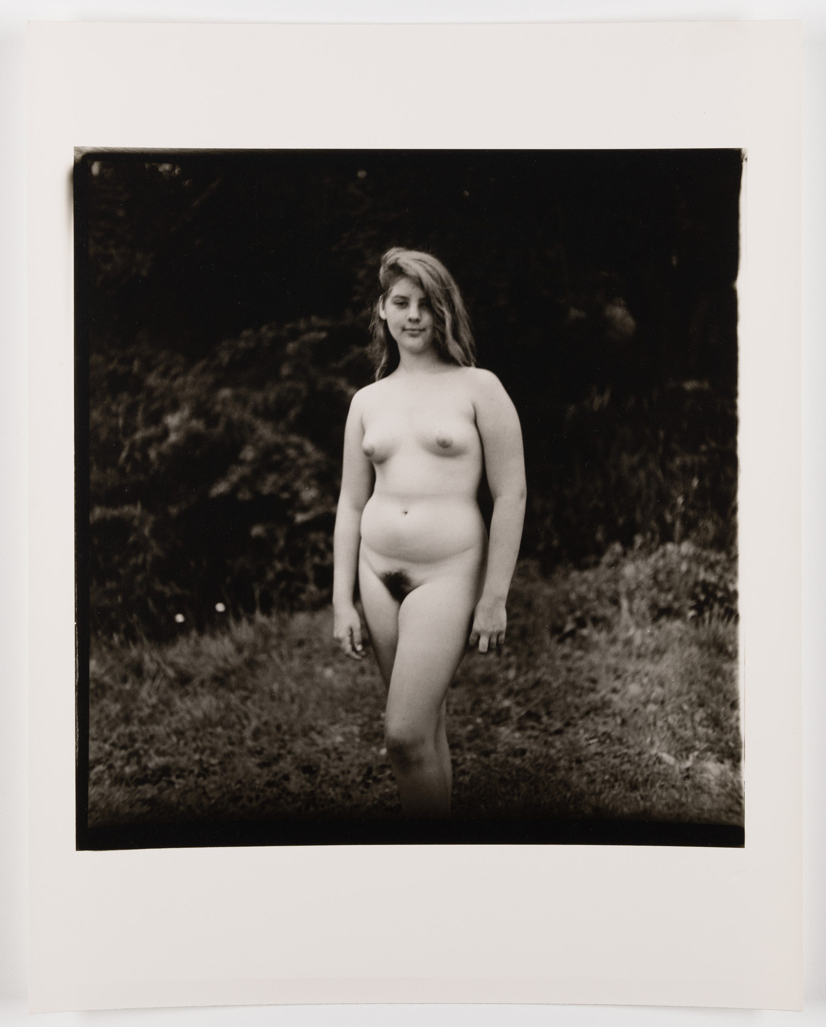 Diane Arbus. A young girl at a nudist camp, P.A., 1965