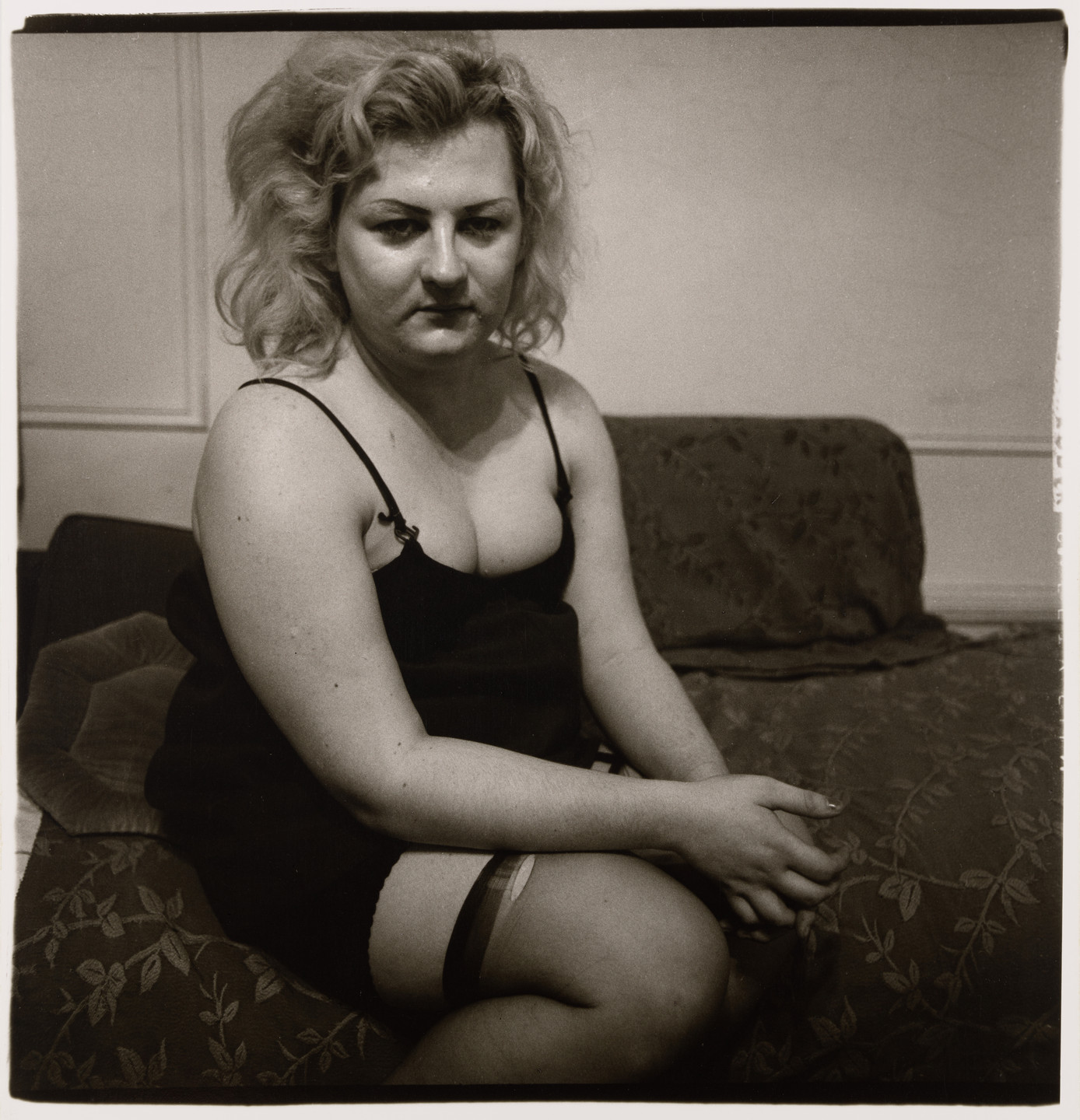 Diane Arbus. Transvestite with torn stocking, N.Y.C., 1966