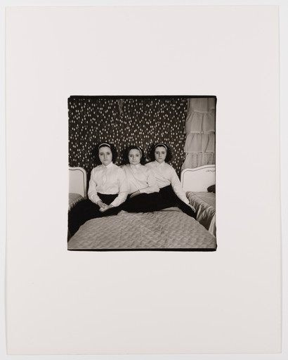 Diane Arbus. Triplets in their bedroom, N.J., 1963. 1963 | MoMA
