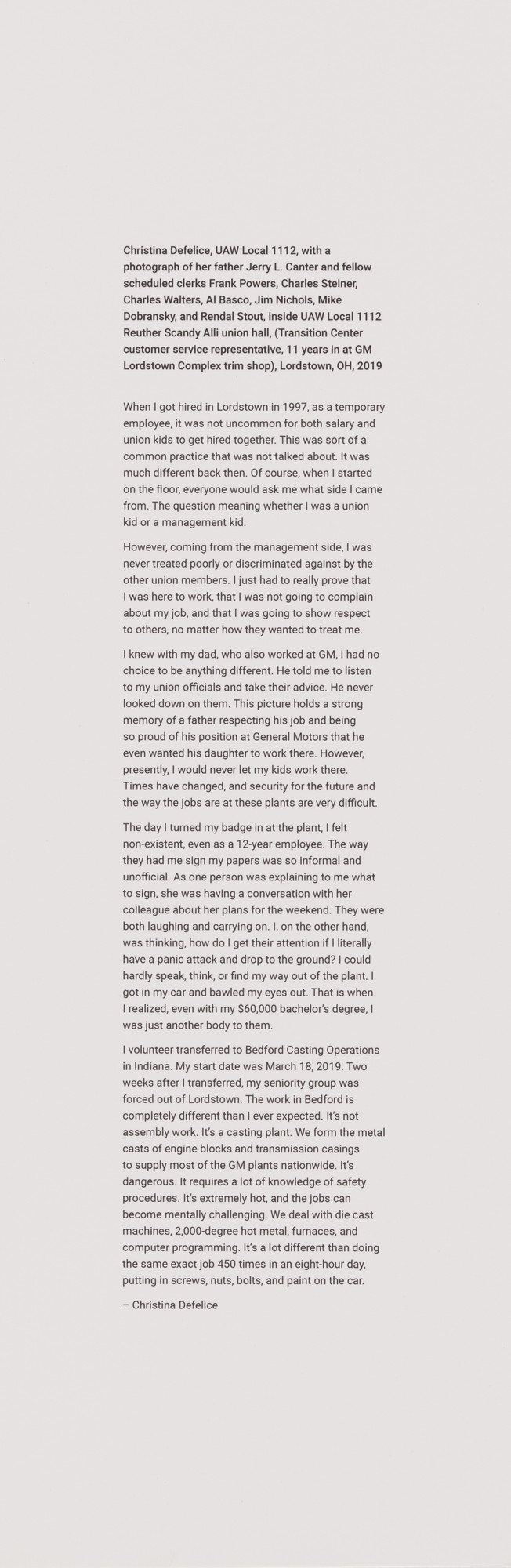 LaToya Ruby Frazier. Text