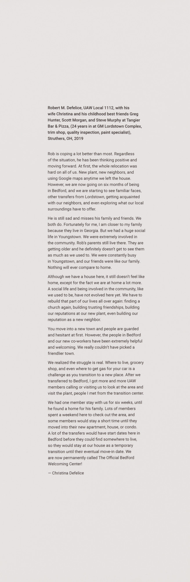 LaToya Ruby Frazier. Text