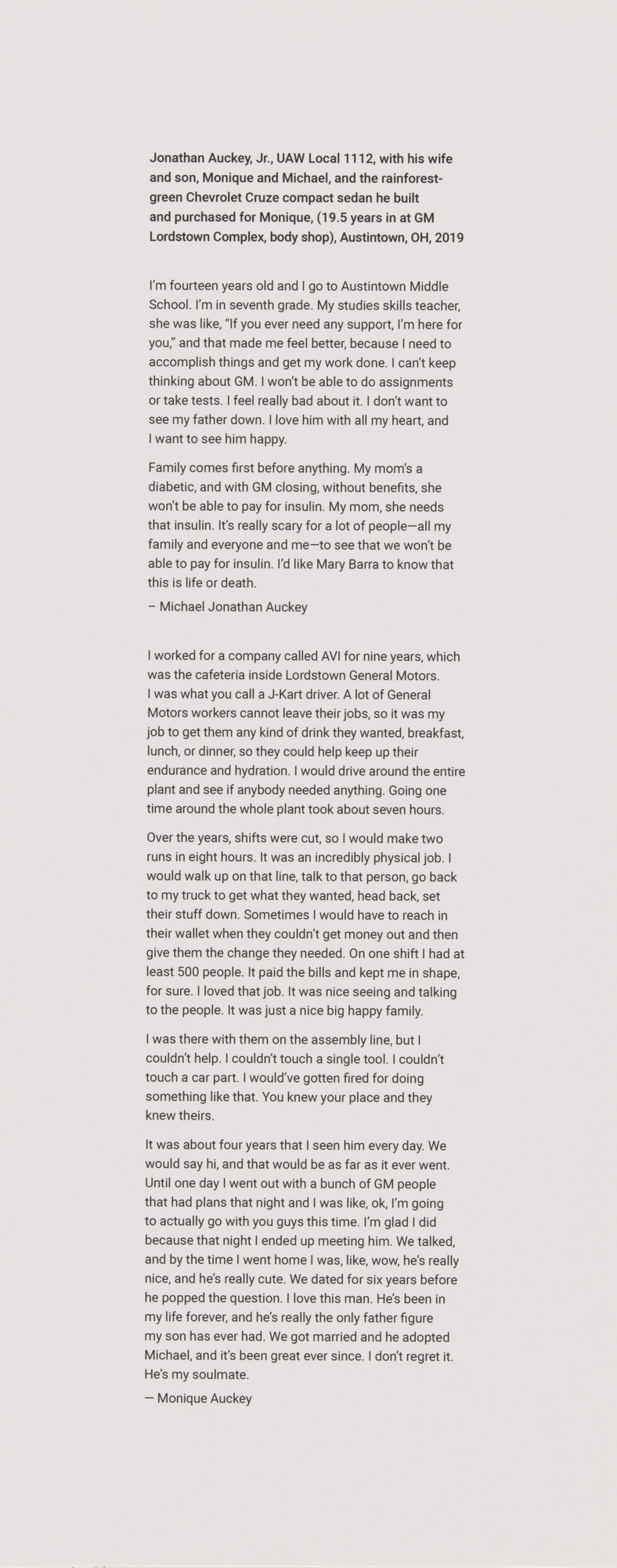 LaToya Ruby Frazier. Text