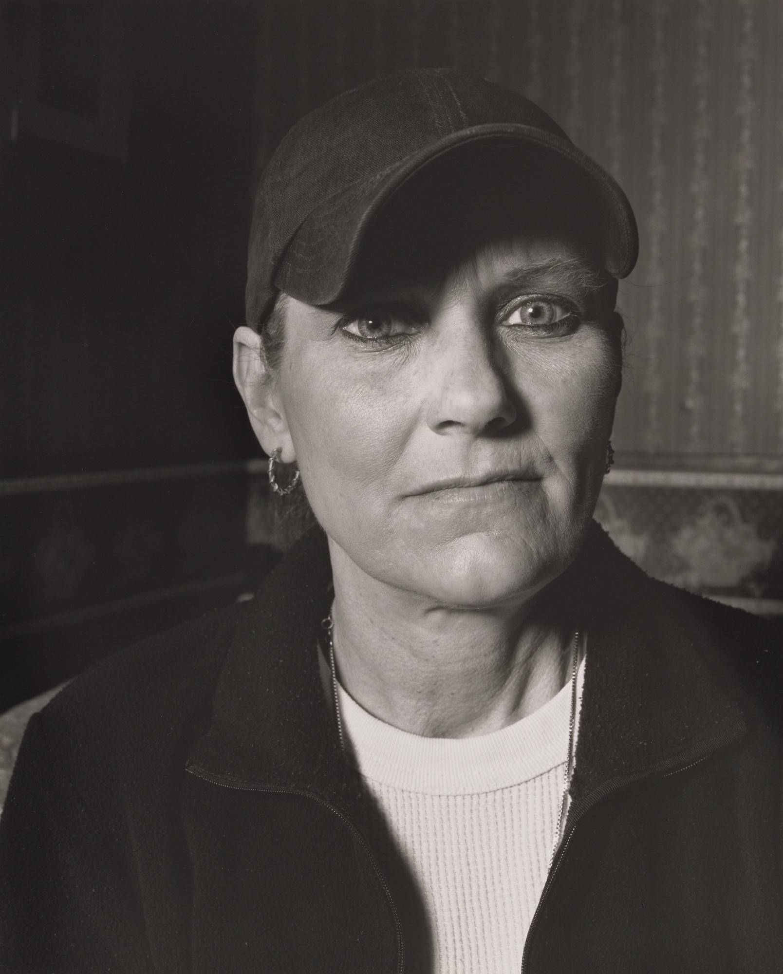LaToya Ruby Frazier. Vickie Raymond, UAW Local 1112, at her parents’ house and childhood home, (24 years in at GM Lordstown Complex, trim and paint shop), East Rochester, OH.
