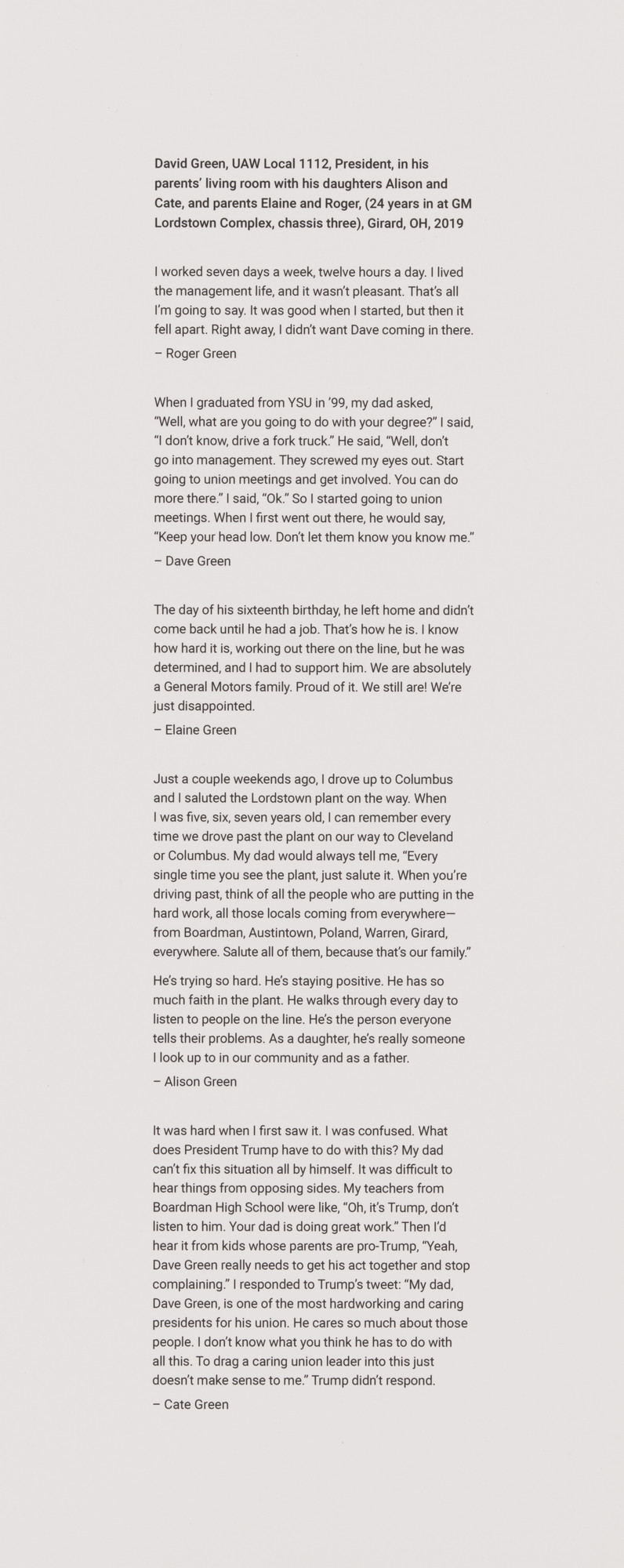 LaToya Ruby Frazier. Text