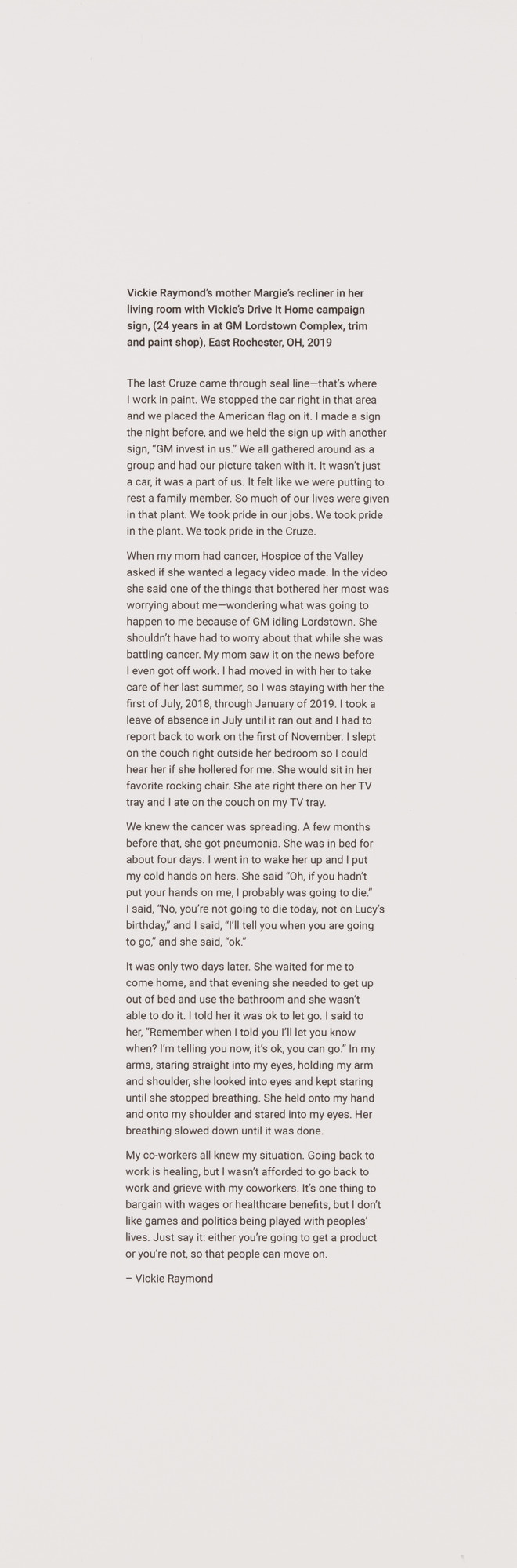 LaToya Ruby Frazier. Text