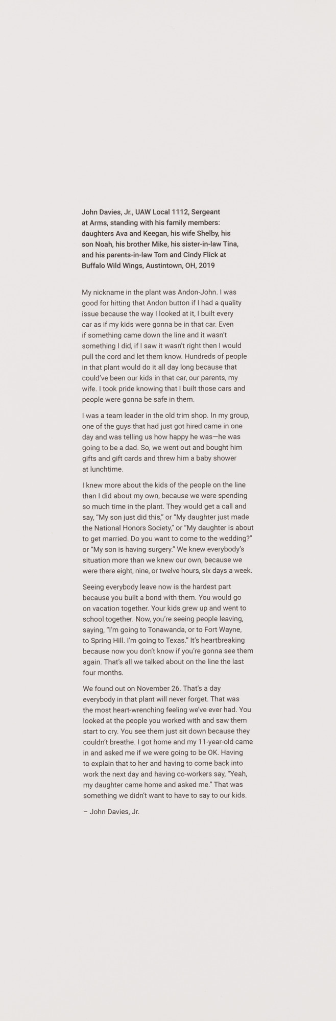 LaToya Ruby Frazier. Text
