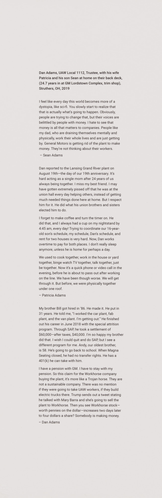 LaToya Ruby Frazier. Text