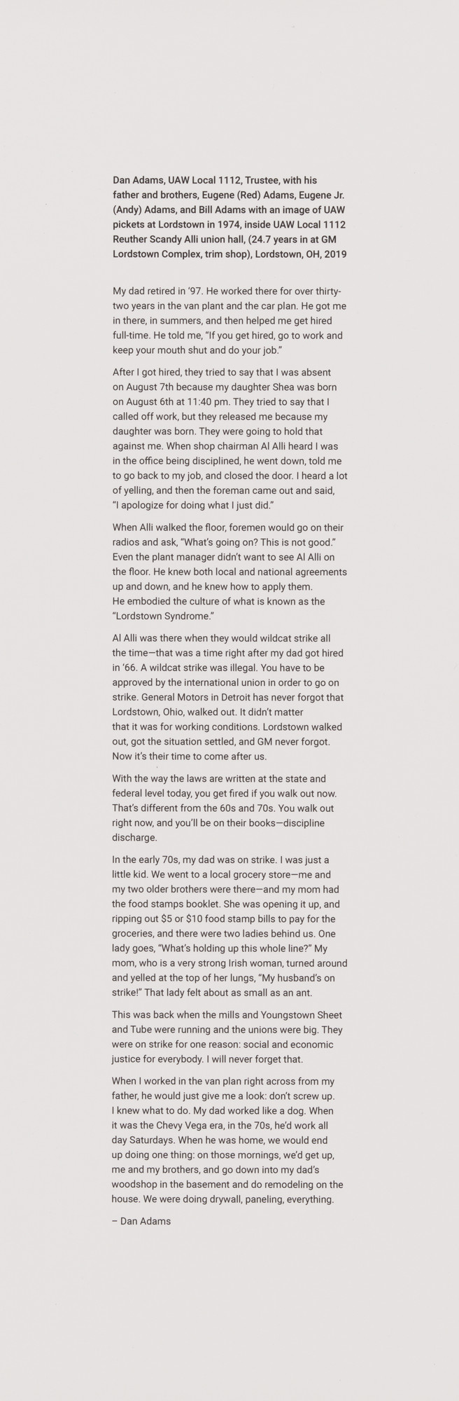 LaToya Ruby Frazier. Text