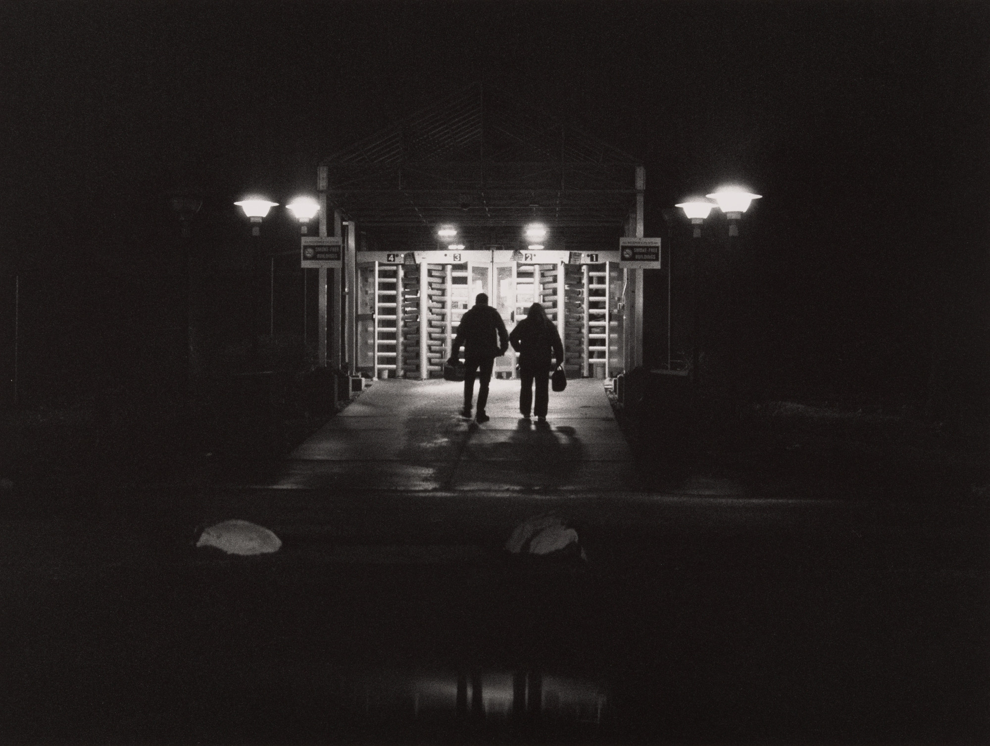 LaToya Ruby Frazier. Autoworkers Dale McMinn and Donna Marstellar-Lowe enter the GM Lordstown Complex at 5:30 a.m., Lordstown, OH, 2019
