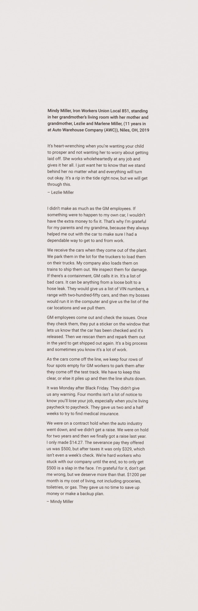 LaToya Ruby Frazier. Text
