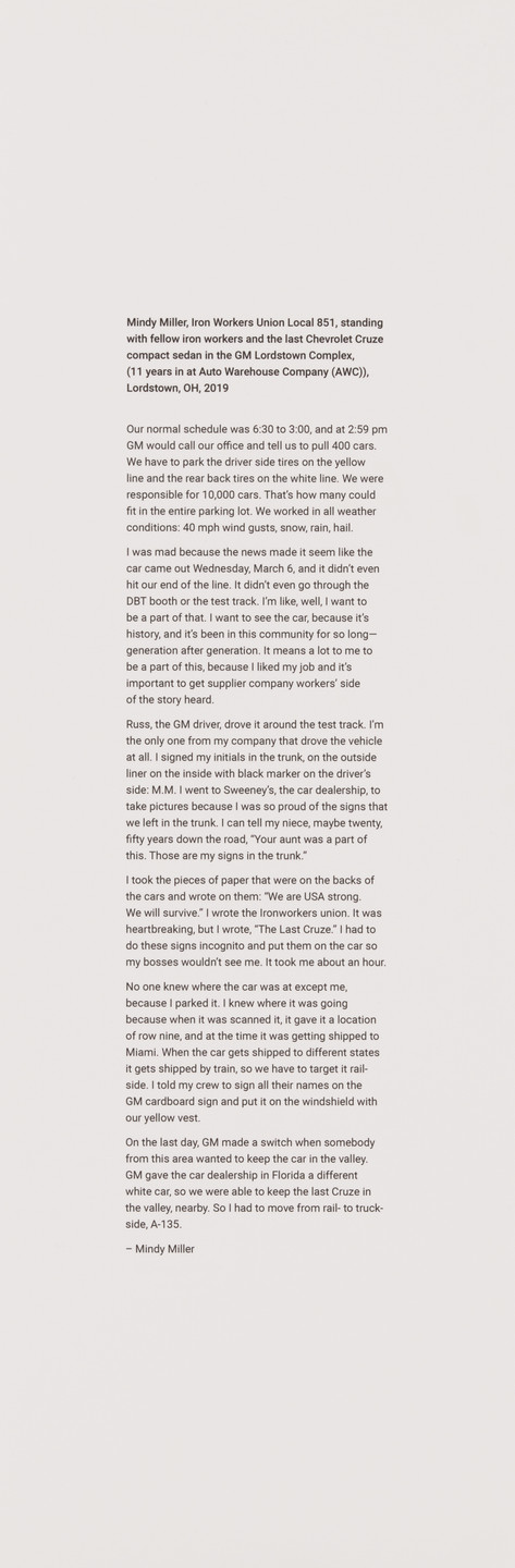 LaToya Ruby Frazier. Text. 2019