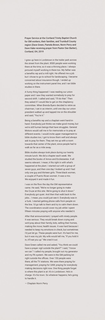Text, LaToya Ruby Frazier, 2019
