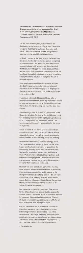 Text, LaToya Ruby Frazier, 2019