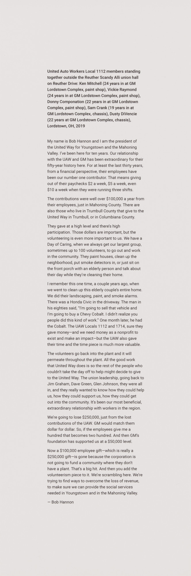 LaToya Ruby Frazier. Text