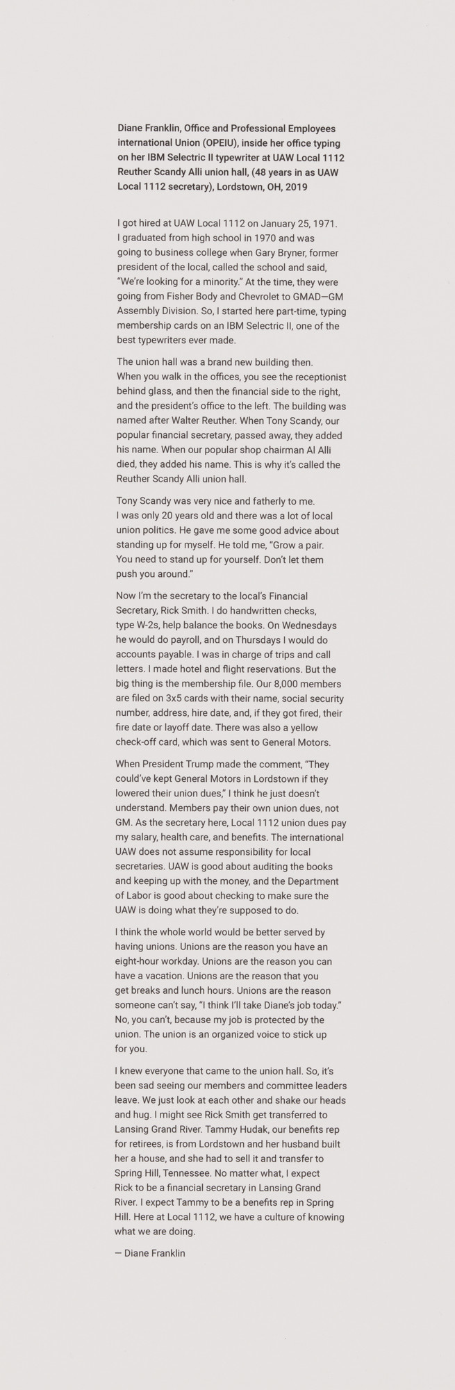 LaToya Ruby Frazier. Text