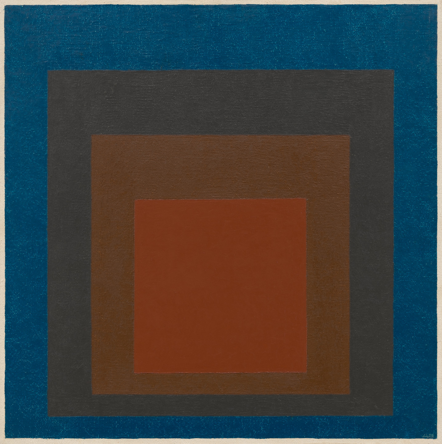 Josef Albers. Study for Homage to the Square: Night Shades. 1956