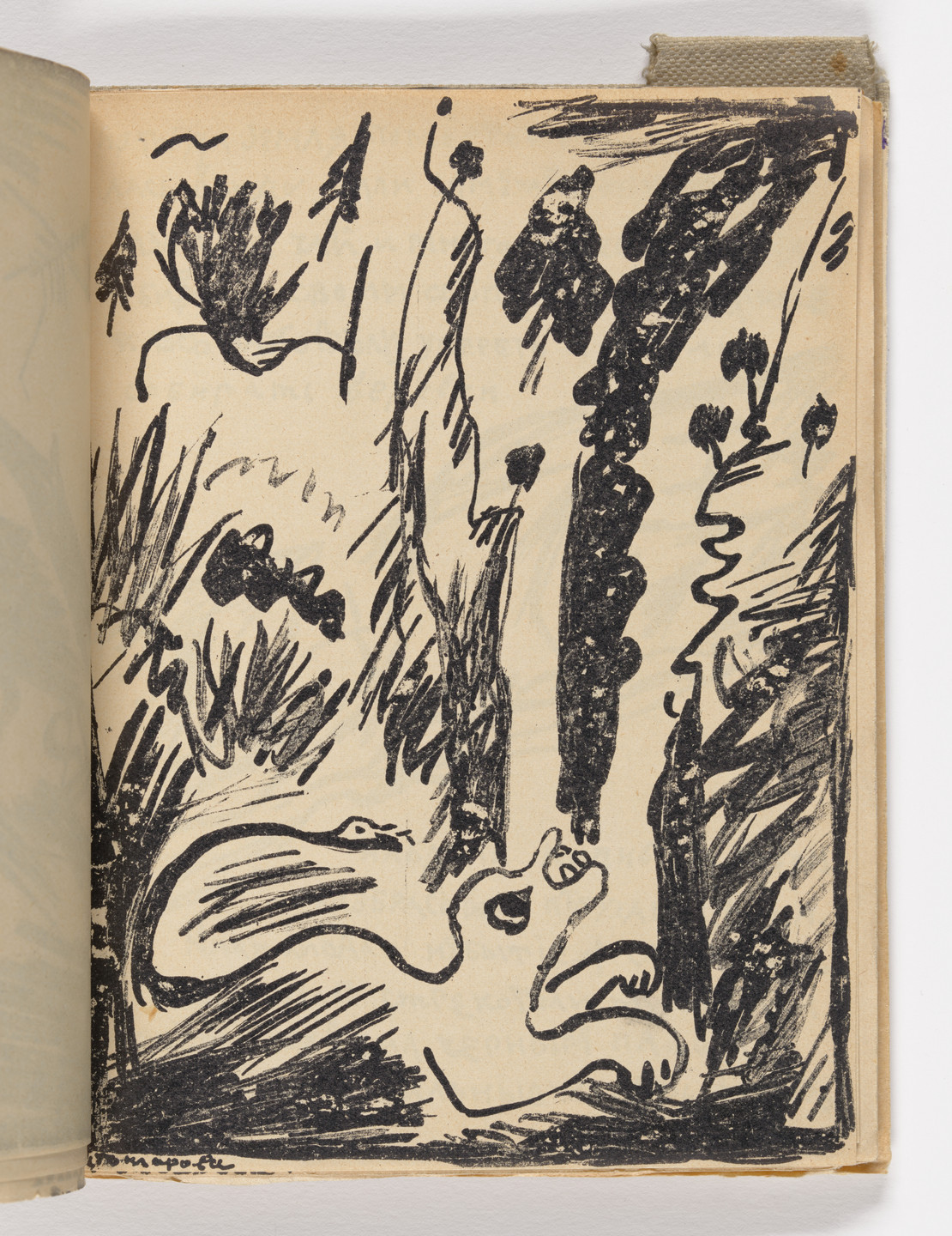 Various Artists, Natalia Goncharova, Mikhail Larionov, Nikolai Rogovin, Vladimir Tatlin. Plate (folio 21) from Mirskontsa (Worldbackwards). 1912