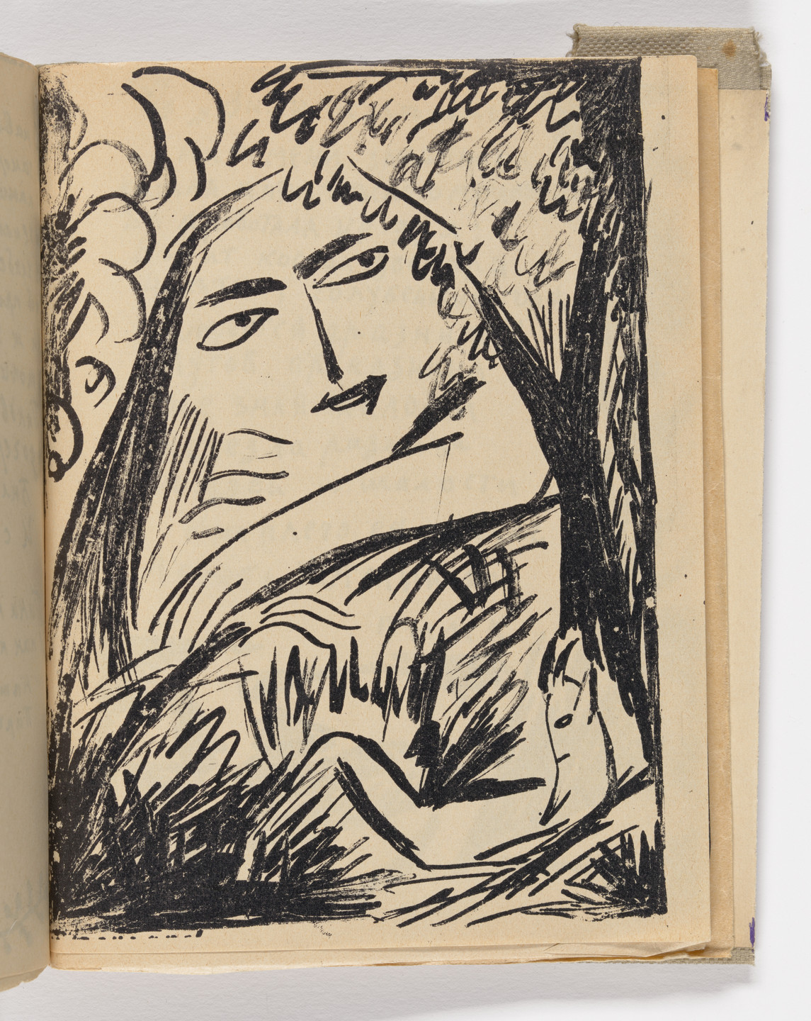 Various Artists, Natalia Goncharova, Mikhail Larionov, Nikolai Rogovin, Vladimir Tatlin. Plate (folio 33) from Mirskontsa (Worldbackwards). 1912