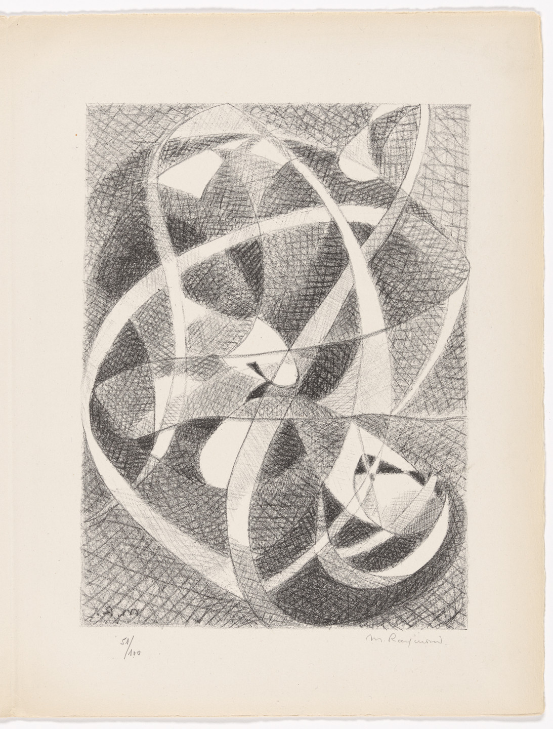Marie Raymond. Plate (folio 28) from Art abstrait (Abstract Art). 1946