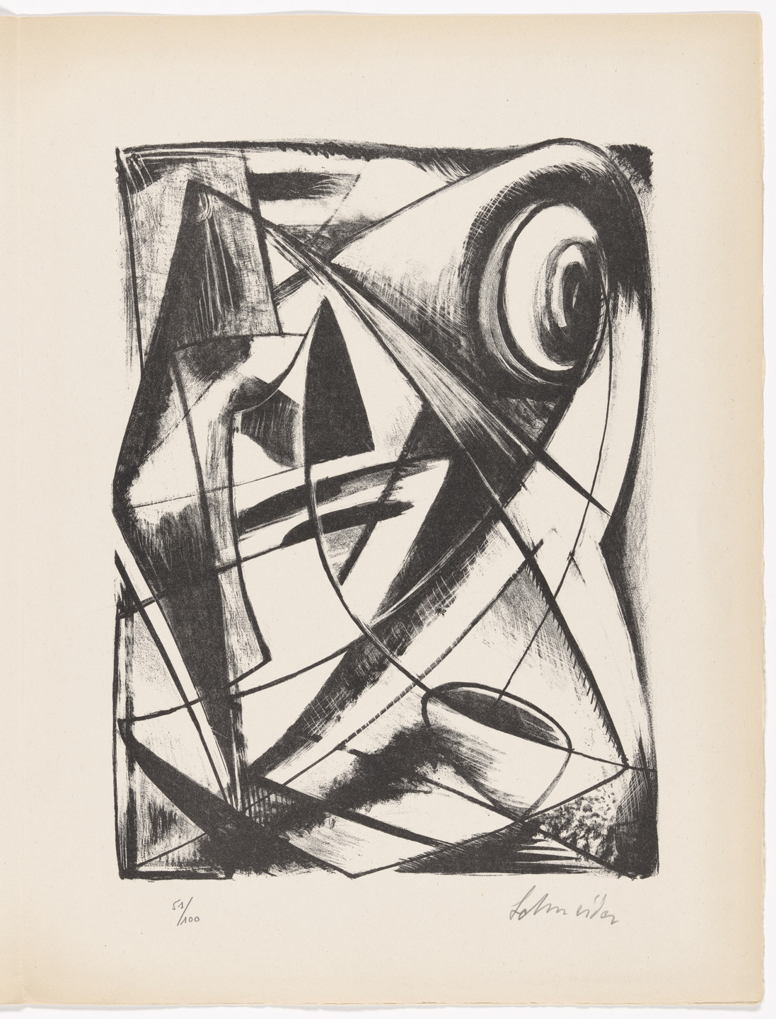 Gérard Schneider. Plate (folio 30) from Art abstrait (Abstract Art). 1946