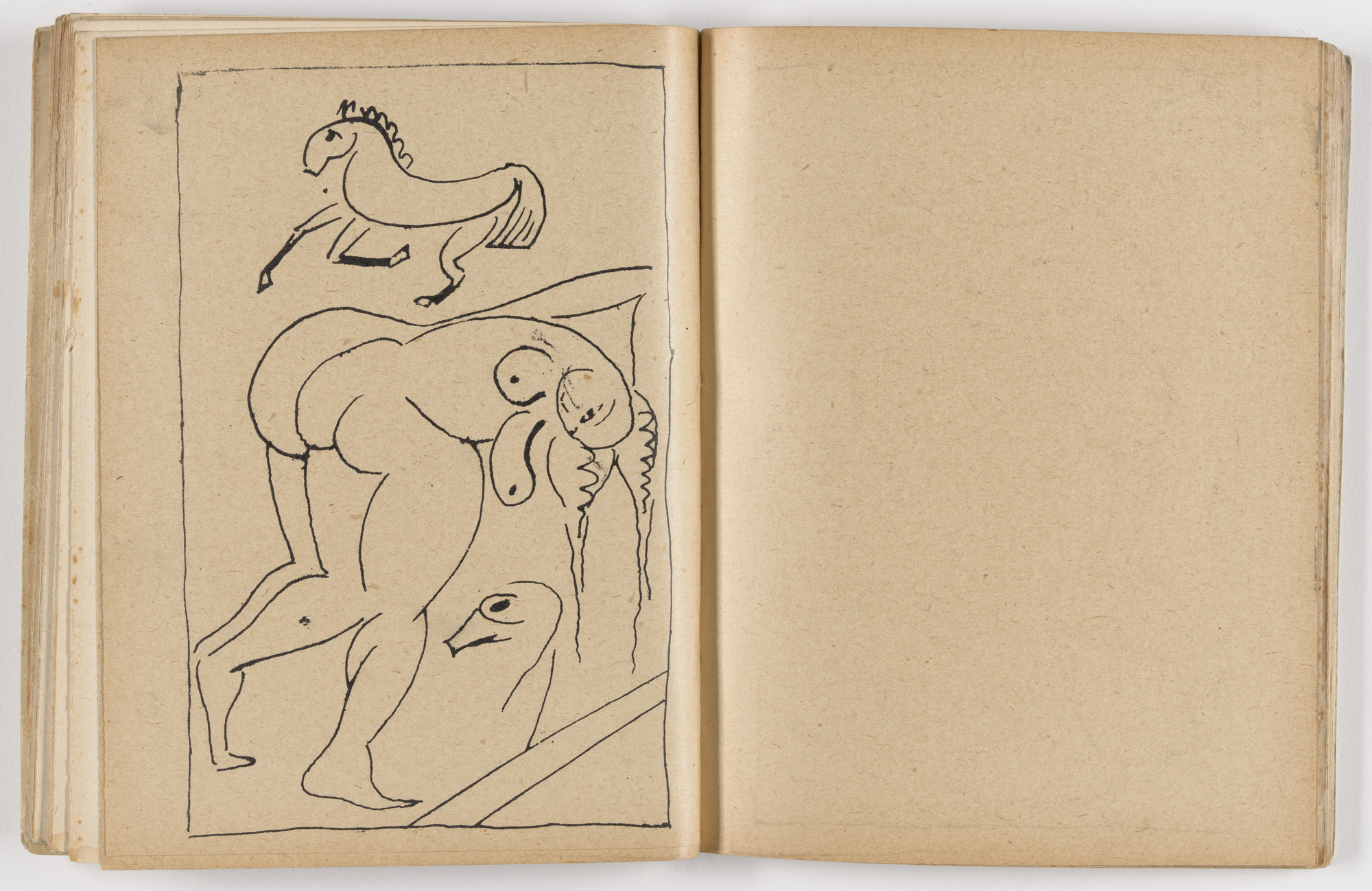 David Burliuk, Vladimir Burliuk. Dokhlaia luna. Sbornik edinstvennykh futuristov mira!! Poetov Gileia. Stikhi, proza, stat&#39;i, risunki, oforty (The Croaked Moon: Collection of the Sole Futurists of the World!! The Gileia Poets: Verse, Prose, Essays, Drawings, and Etchings). 1913