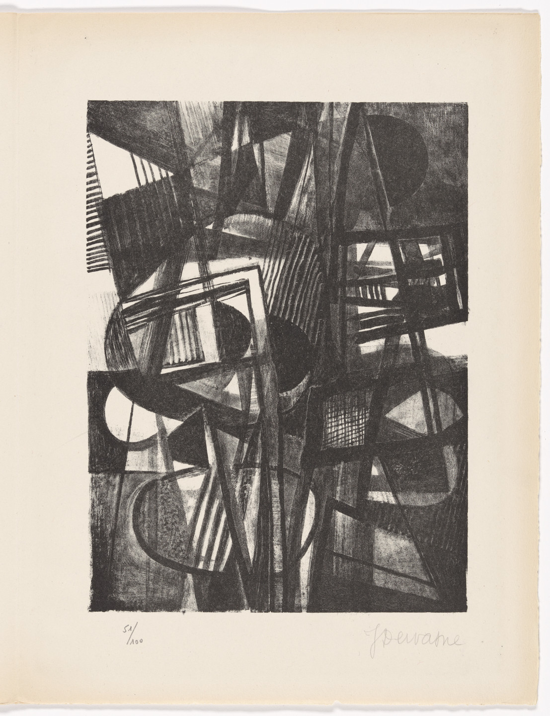 Jean Dewasne. Plate (folio 12) from Art abstrait (Abstract Art). 1946