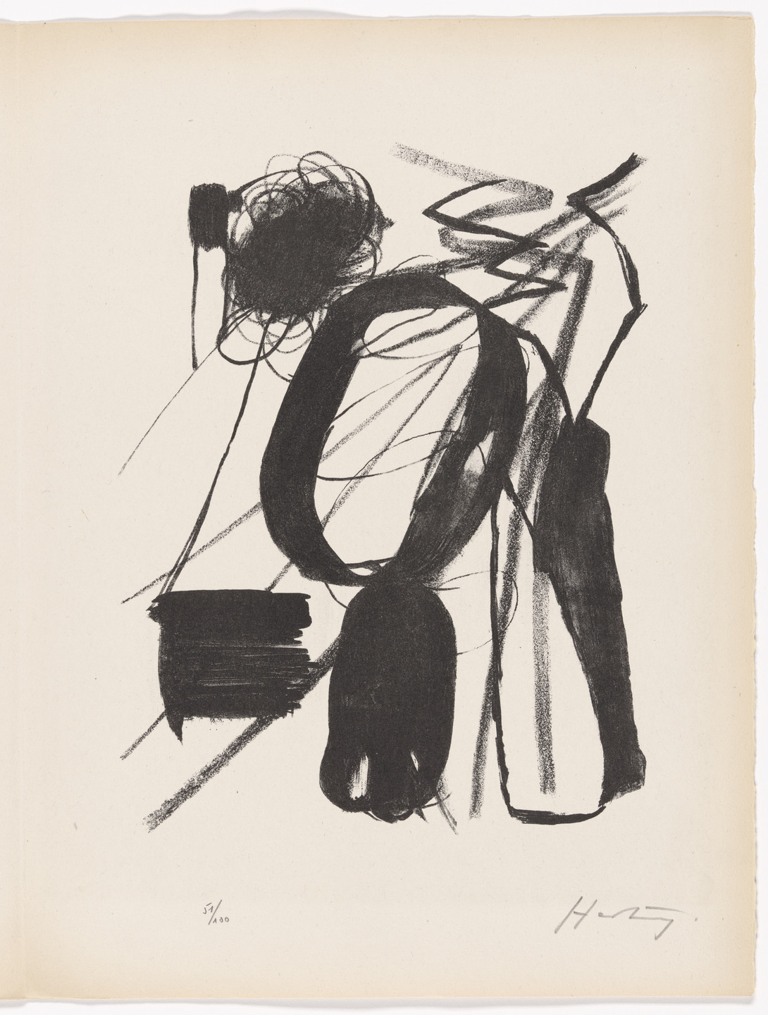 Hans Hartung. Plate (folio 22) from Art abstrait (Abstract Art). 1946