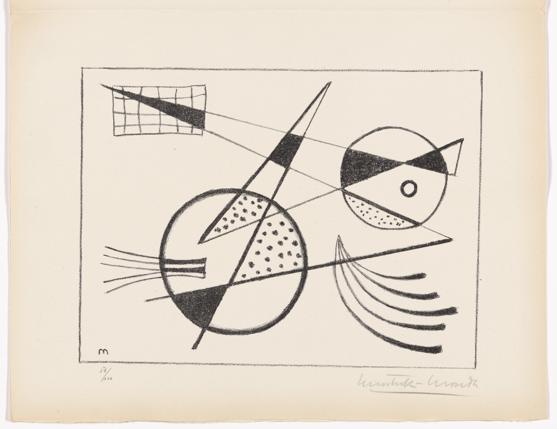 Misztrik De Monda. Plate (folio 24) from Art abstrait (Abstract Art). 1946