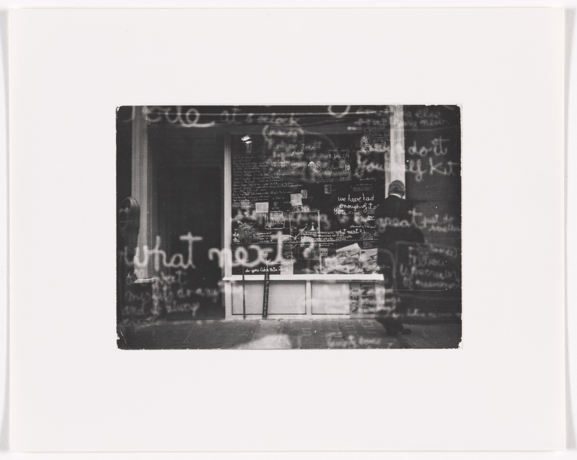Ben Vautier. Sculpture Vivante (Living Sculpture), Festival of Misfits, Gallery One, London, October 23- November 8, 1962