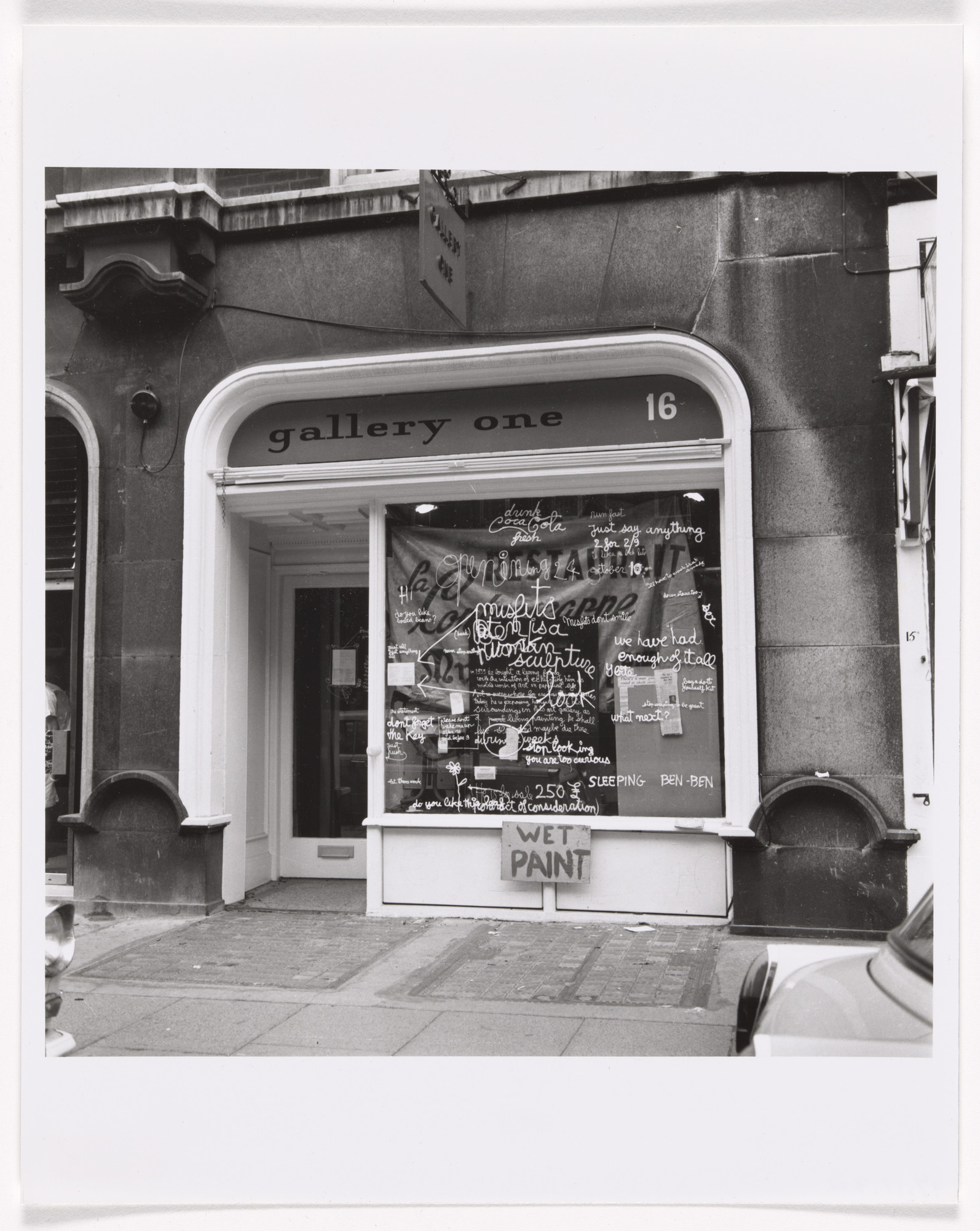 Ben Vautier. Sculpture Vivante (Living Sculpture), Festival of Misfits, Gallery One, London, October 23- November 8, 1962