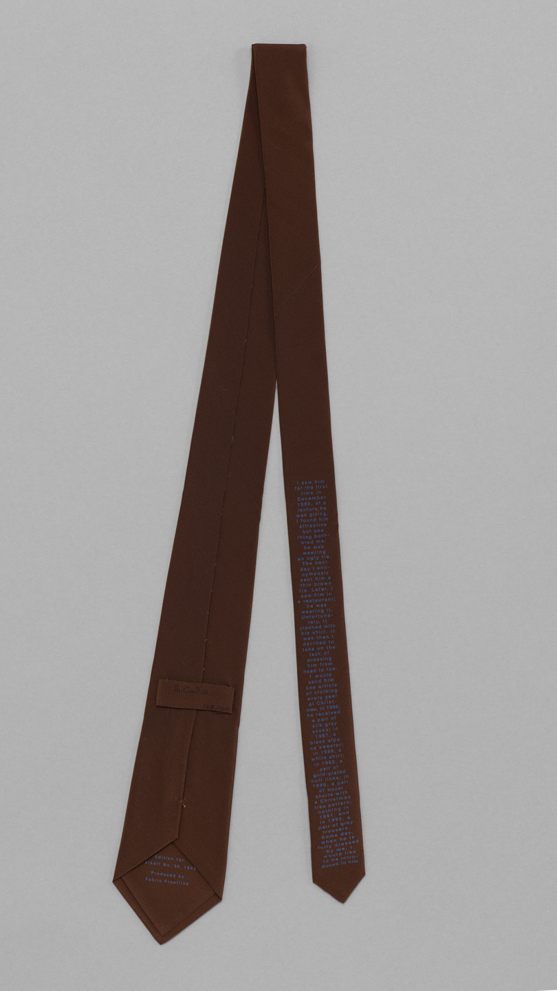 Sophie Calle. The Tie (for Parkett no. 36). 1993 | MoMA